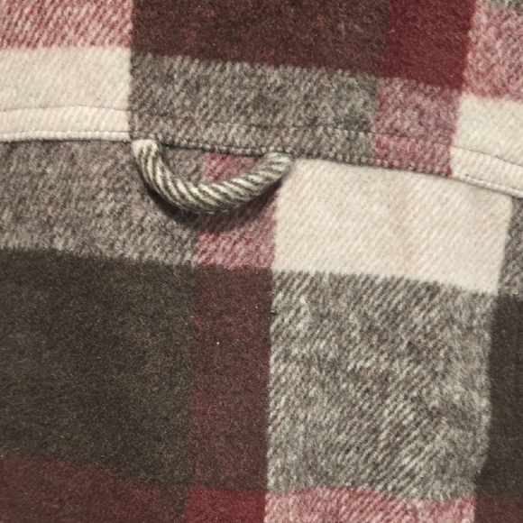 Ashley Outerwear Women's Plaid Utility Fleece Jacket - Brown and Pink Size XL - Picture 9 of 10